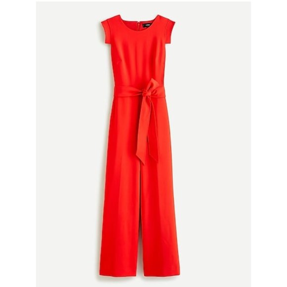 J. Crew Pants & Jumpsuits J Crew Resume Jumpsuit Stretch Crepe Red